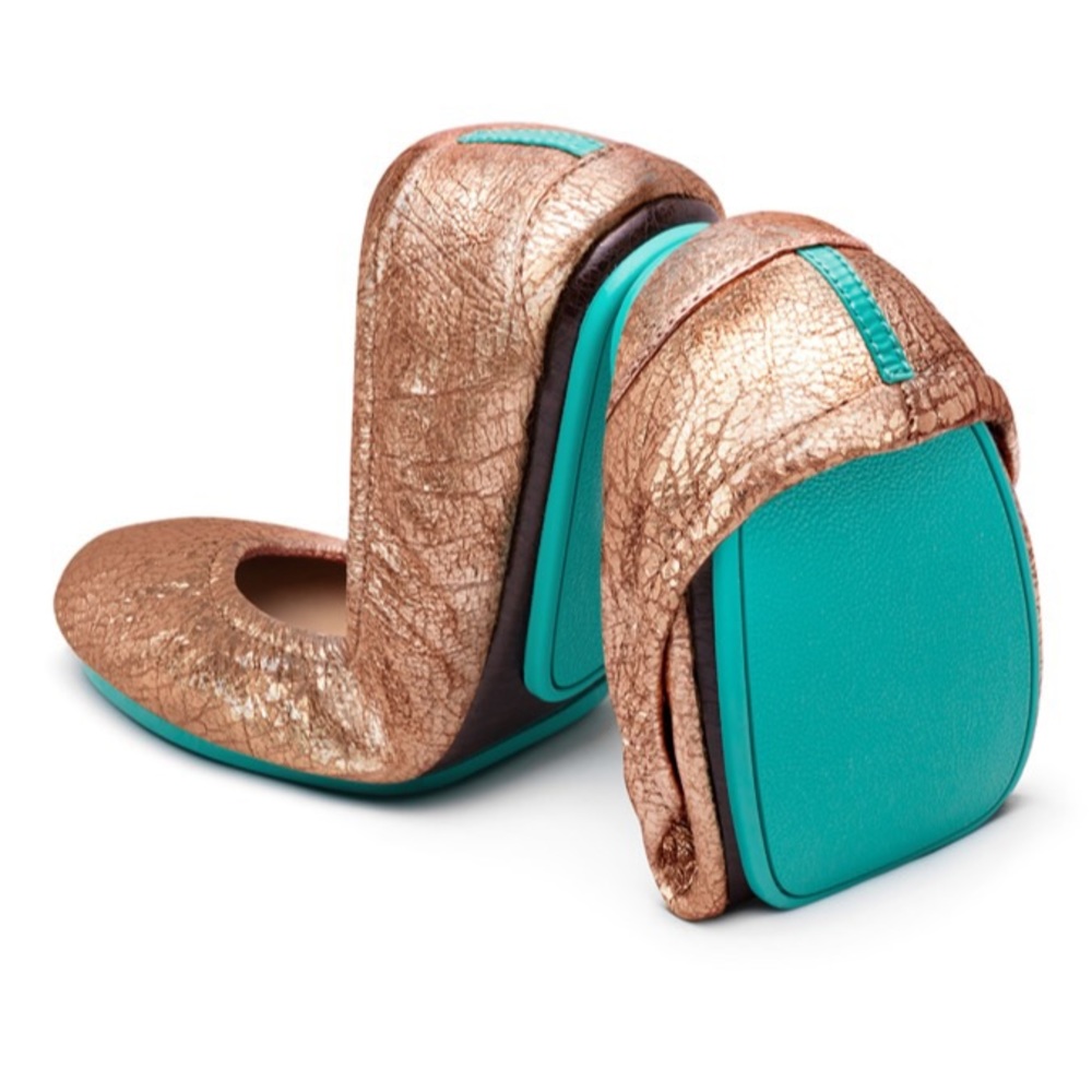 Size 7 Tieks in Rose Gold Glam